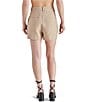 Color:Wood Thrush - Image 2 - Imelda High Rise Coordinating Linen Blend Trouser Shorts