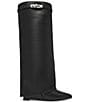 Steve Madden Impala Leather Fold Over Tall Wedge Boots - Image 2