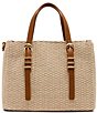 Steve Madden INDIEE Mini Box Straw Tote Handle Bag - Image 1