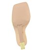Color:Lime - Image 6 - Isa Clear Square Toe Vinyl Wedge Dress Sandals
