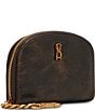 Steve Madden Jadez Distressed Small Zip-around Wallet, Color:Dark Brown - Image 5