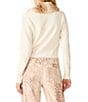 Steve Madden Jadie Faux Fur Collared Long Sleeve Button Front Cropped Cardigan - Image 2