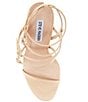 Color:Natural - Image 5 - Jubliant Leather Stappy Buckle Detail Dress Sandals