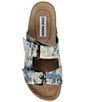 Color:Denim - Image 6 - Kali Denim Platform Slide Sandals