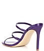 Color:Purple - Image 3 - Kamea Leather Strappy Slides