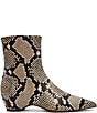 Steve Madden Karlson Snake Print Pointed Toe Ankle Booties - Image 2