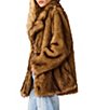 Steve Madden Kindra Oversized Collar Long Sleeve Faux Fur Coat - Image 3