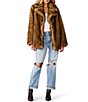 Steve Madden Kindra Oversized Collar Long Sleeve Faux Fur Coat - Image 4