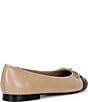 Steve Madden Kit Leather Cap Toe Ballet Flats - Image 2