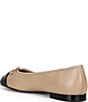 Steve Madden Kit Leather Cap Toe Ballet Flats - Image 3