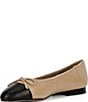Steve Madden Kit Leather Cap Toe Ballet Flats - Image 4