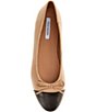 Steve Madden Kit Leather Cap Toe Ballet Flats - Image 5