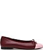 Steve Madden Kit Leather Cap Toe Ballet Flats - Image 2