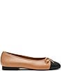 Steve Madden Kit Leather Cap Toe Ballet Flats - Image 3