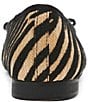 Steve Madden Kit Raffia Zebra Print Cap Toe Ballet Flats - Image 3