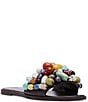 Color:Multi - Image 1 - Knicky-B Bead Embellished Slide Sandals