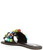 Color:Multi - Image 5 - Knicky-B Bead Embellished Slide Sandals