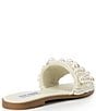 Color:Pearl - Image 2 - Knicky Pearl Embellished Slide Sandals