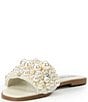 Color:Pearl - Image 4 - Knicky Pearl Embellished Slide Sandals