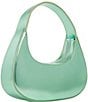 Color:Green - Image 4 - Koa Metallic Structured Shoulder Bag