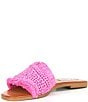 Color:Pink - Image 4 - Lakeshore Raffia Slide Sandals