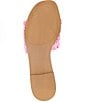 Color:Pink - Image 6 - Lakeshore Raffia Slide Sandals