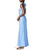 Steve Madden Lara High Neck Sleeveless Maxi Dress, Color:Aurora Blue - Image 3