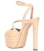 Color:Blush - Image 3 - Larssa Strappy Platform Dress Sandals