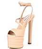 Color:Blush - Image 4 - Larssa Strappy Platform Dress Sandals
