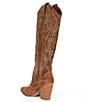 Color:Chestnut Suede - Image 3 - Lasso Suede Tall Western Boots