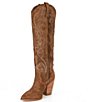 Color:Chestnut Suede - Image 4 - Lasso Suede Tall Western Boots