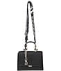 Color:Black - Image 1 - Lattuca Top Handle Satchel Bag