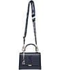 Steve Madden Lattuca Top Handle Satchel Bag, Color:Navy - Image 1