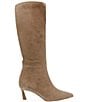 Color:Oatmeal - Image 2 - Lavan Suede Stiletto Tall Boots