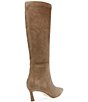 Color:Oatmeal - Image 3 - Lavan Suede Stiletto Tall Boots