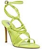 Color:Lime - Image 1 - Lele Leather Strappy Dress Sandals