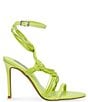 Color:Lime - Image 2 - Lele Leather Strappy Dress Sandals