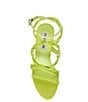 Color:Lime - Image 5 - Lele Leather Strappy Dress Sandals