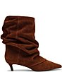 Steve Madden Lennox Suede Slouch Cuff Pointed Toe Booties - Image 2