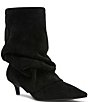 Steve Madden Lennox Suede Slouch Cuff Pointed Toe Booties - Image 1