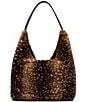 Steve Madden Lenorem Mixed Faux Fur Patchwork Large Slouchy Hobo Bag - Image 2