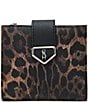 Steve Madden Leopard Print Box Bifold Wallet, Color:Leopard - Image 1