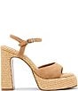 Steve Madden Liandra Suede and Raffia Platform Dress Sandals - Image 2