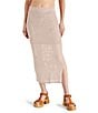 Color:Oatmeal - Image 1 - Liliana Crochet Side-Slit Maxi Skirt