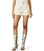 Steve Madden Lilien Low-Rise Seeded Denim Shorts - Image 1