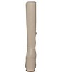 Color:Bone - Image 4 - Lizah Knee High Stacked Block Heel Boots