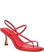 Color:Red - Image 1 - Locke Strappy Thong Square Toe Dress Sandals
