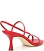 Color:Red - Image 2 - Locke Strappy Thong Square Toe Dress Sandals