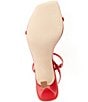 Color:Red - Image 6 - Locke Strappy Thong Square Toe Dress Sandals