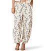 Steve Madden Loreli Patterned High Rise Cuffed Ankle Coordinating Pants - Image 1